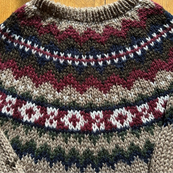 Vintage Apollo Rossi Men’s Fair Isle Sweater Size Medium Pattern Knit - Picture 6 of 8